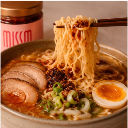 Garlic chili oil noodles